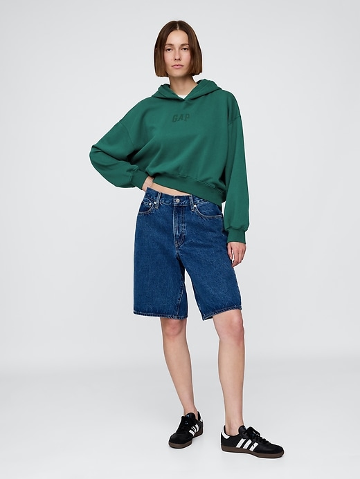 Image number 2 showing, VintageSoft Arch Logo Crop Hoodie