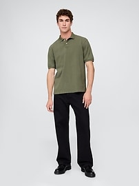 Relaxed Pique Polo Shirt