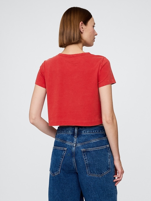 Image number 3 showing, Organic Cotton VintageSoft Crop T-Shirt