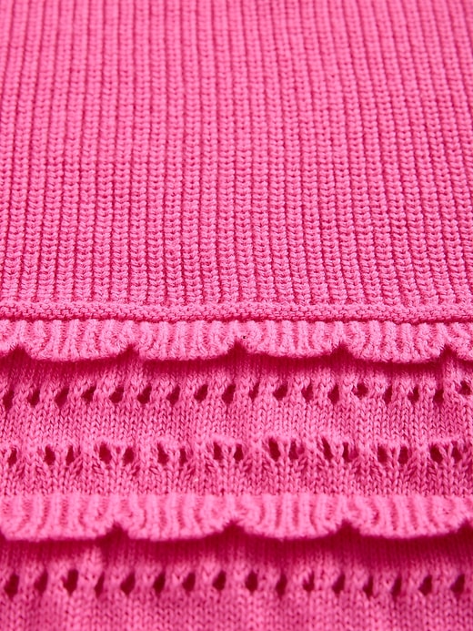 Image number 5 showing, Kids Scalloped Mixed-Stitch Sweater