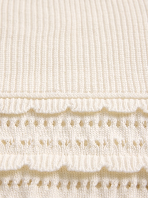 Image number 5 showing, Kids Scalloped Mixed-Stitch Sweater