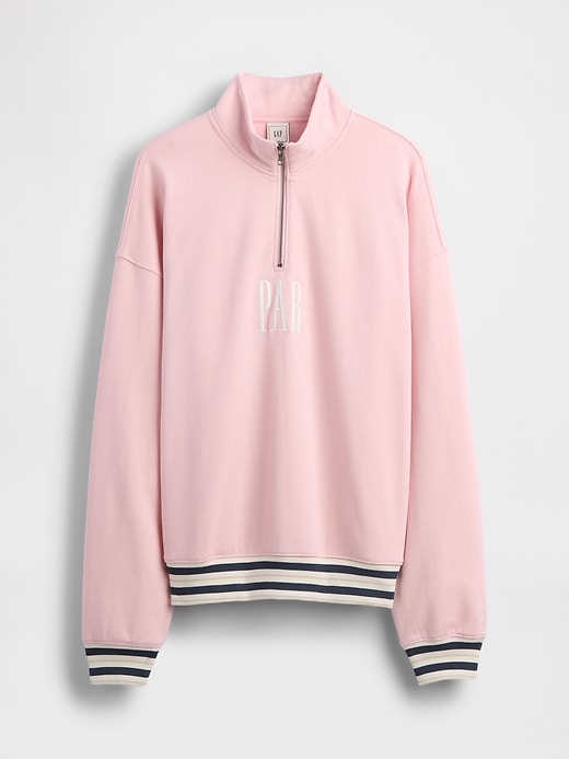Image number 7 showing, Gap × Malbon Heavyweight Logo Quarter-Zip Pullover