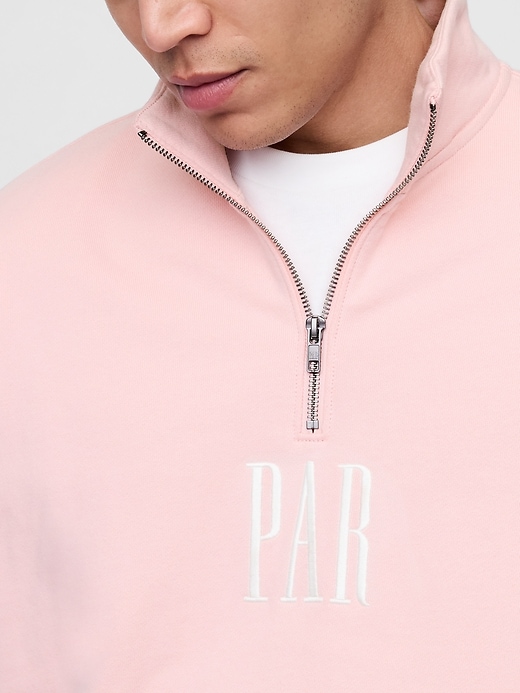 Image number 4 showing, Gap × Malbon Heavyweight Logo Quarter-Zip Pullover