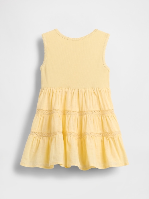Image number 3 showing, Baby & Toddler Lace-Trim Mixed Media Dress