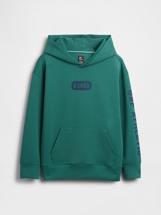 Image number 2 showing, Kids GapFit Tech Quick-Dry Logo Hoodie