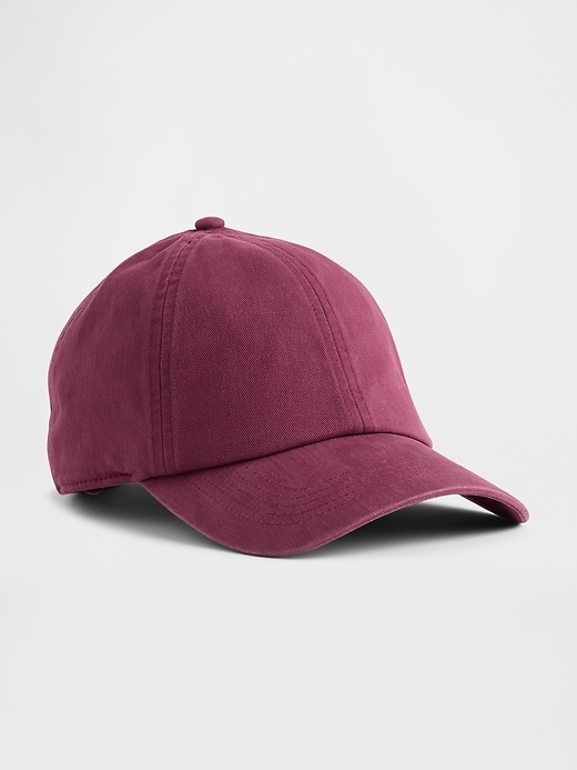 Image number 1 showing, Organic Cotton Washed Baseball Hat