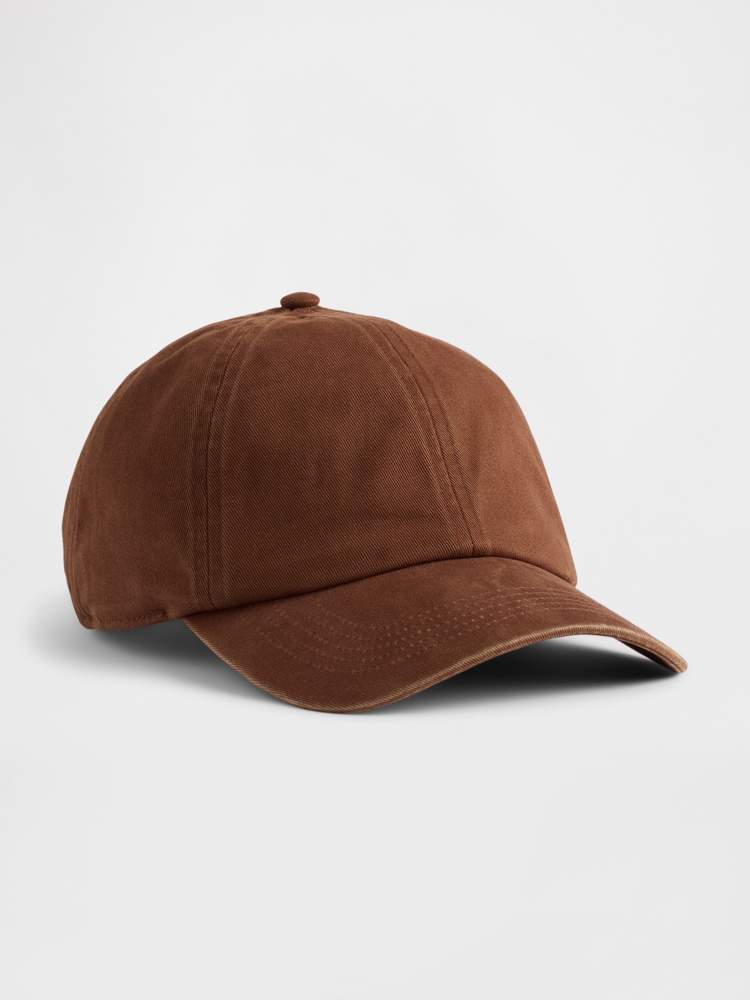Бейсболка Gap из органического хлопка, варёный эффект, цвет: Тёмный коричневый