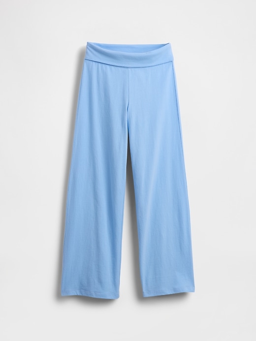 Image number 2 showing, Kids Wide-Leg Foldover Leggings