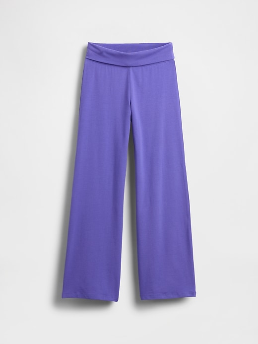 Image number 2 showing, Kids Wide-Leg Foldover Leggings