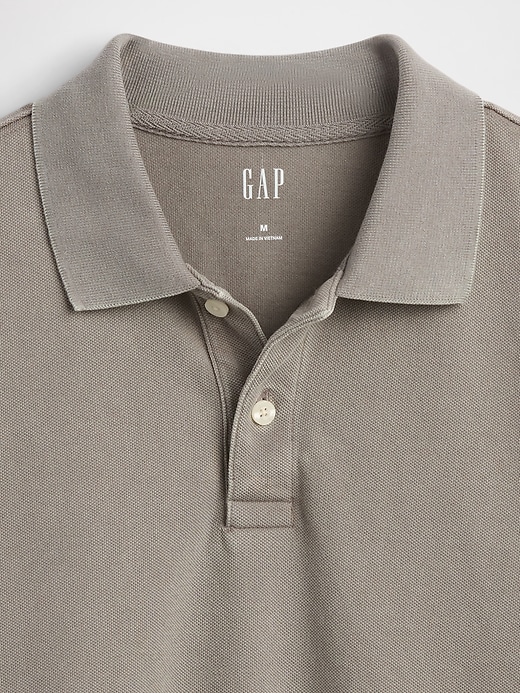 Image number 4 showing, Relaxed Pique Polo Shirt