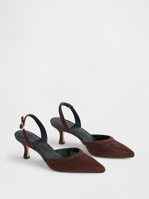 Image number 2 showing, Slingback Kitten Heels