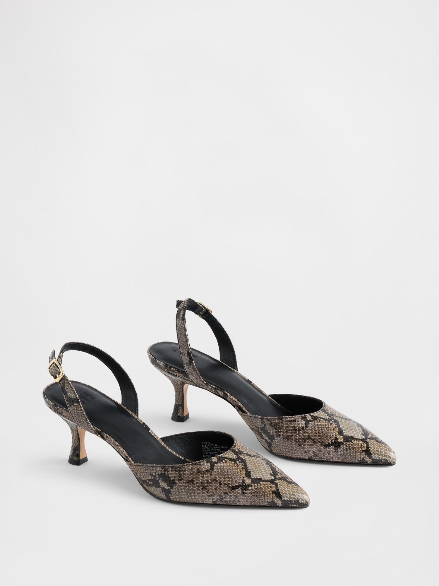 Женские туфли-лодочки Gap Slingback на низком каблуке — фото 2