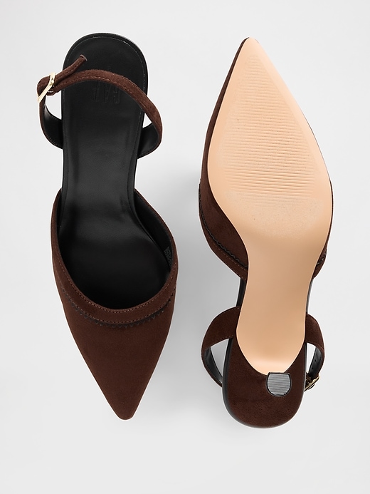 Image number 3 showing, Slingback Kitten Heels