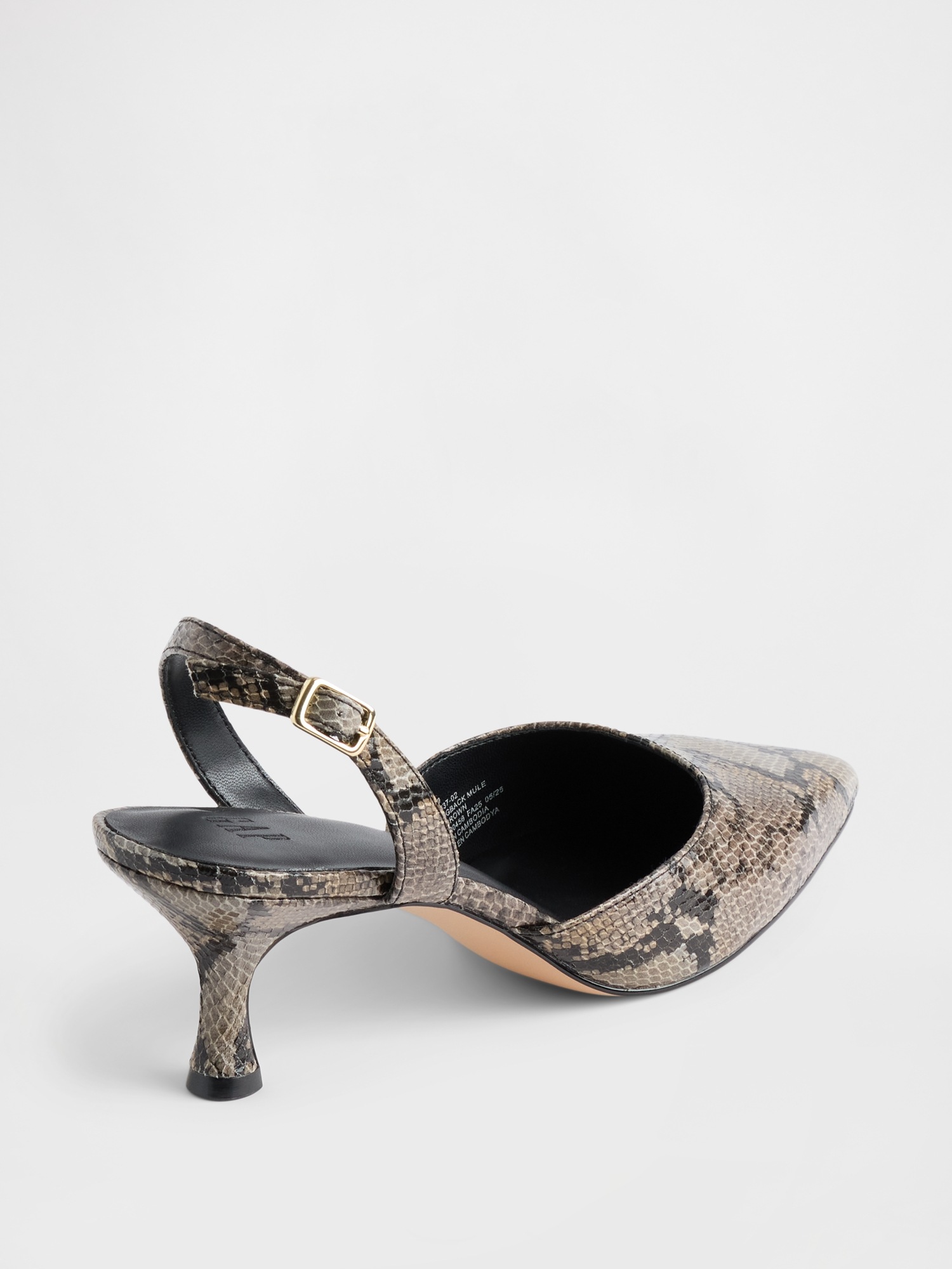 Женские туфли-лодочки Gap Slingback на низком каблуке — фото 4