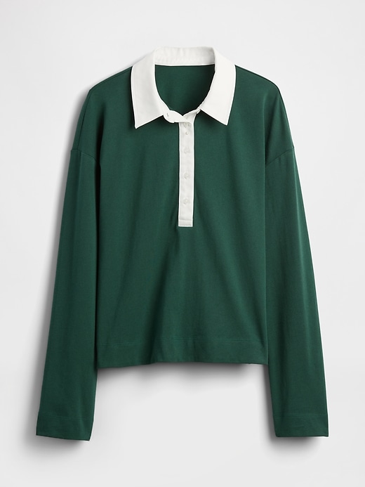 Image number 5 showing, Organic Cotton VintageSoft Heavyweight Polo Shirt