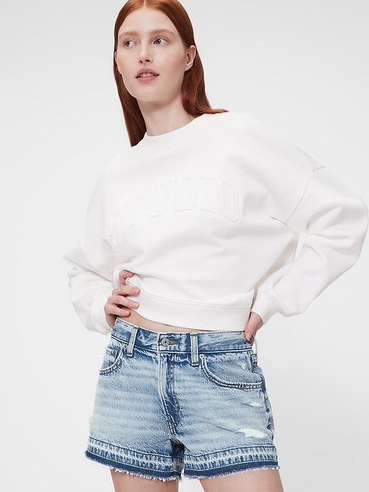 Image number 5 showing, GapStudio Low Rise Stride Denim Shorts