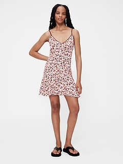 GapStudio Crepe Slip Mini Dress