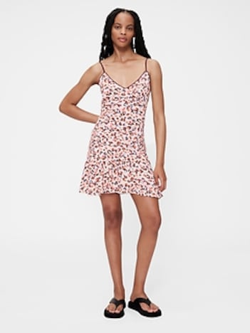 GapStudio Crepe Slip Mini Dress