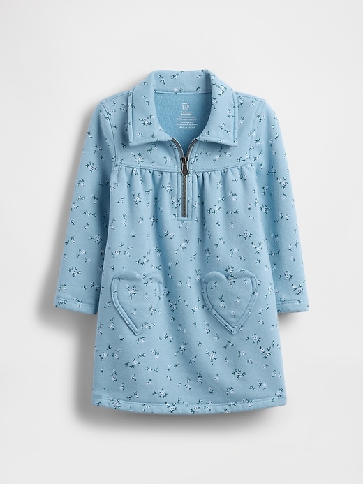 Image number 2 showing, Baby & Toddler VintageSoft Half-Zip Dress