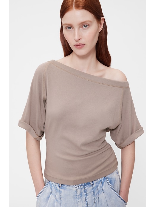Image number 4 showing, GapStudio Modern Off-Shoulder Top