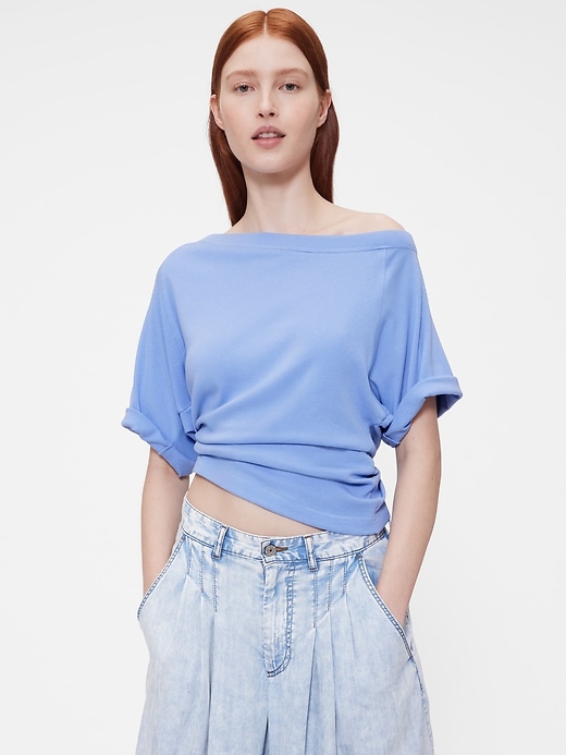 Image number 1 showing, GapStudio Modern Off-Shoulder Top