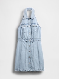 Icon Denim Halter Mini Dress