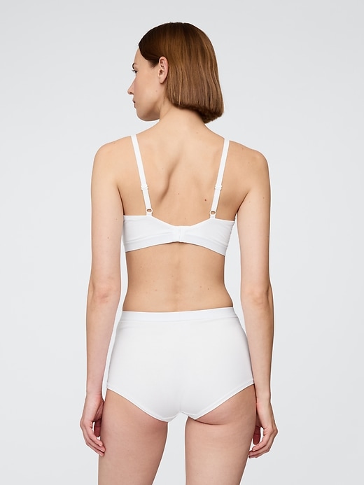 Image number 2 showing, Organic Stretch Cotton High Rise Shorty