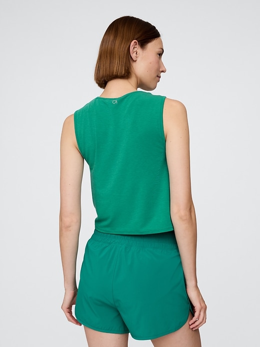 Image number 3 showing, GapFit Breathe Crop Muscle Tank Top