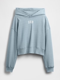 French Terry Americana Cropped Hoodie