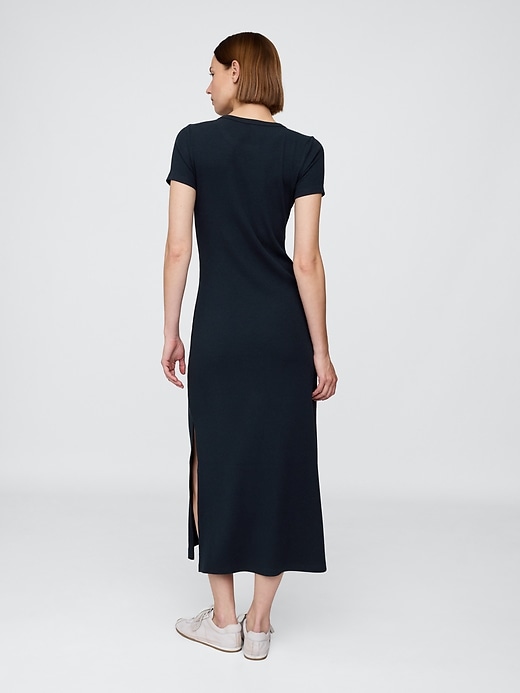 Image number 2 showing, Modern Rib Maxi T-Shirt Dress