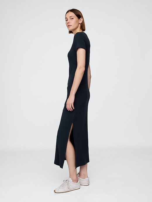 Image number 3 showing, Modern Rib Maxi T-Shirt Dress