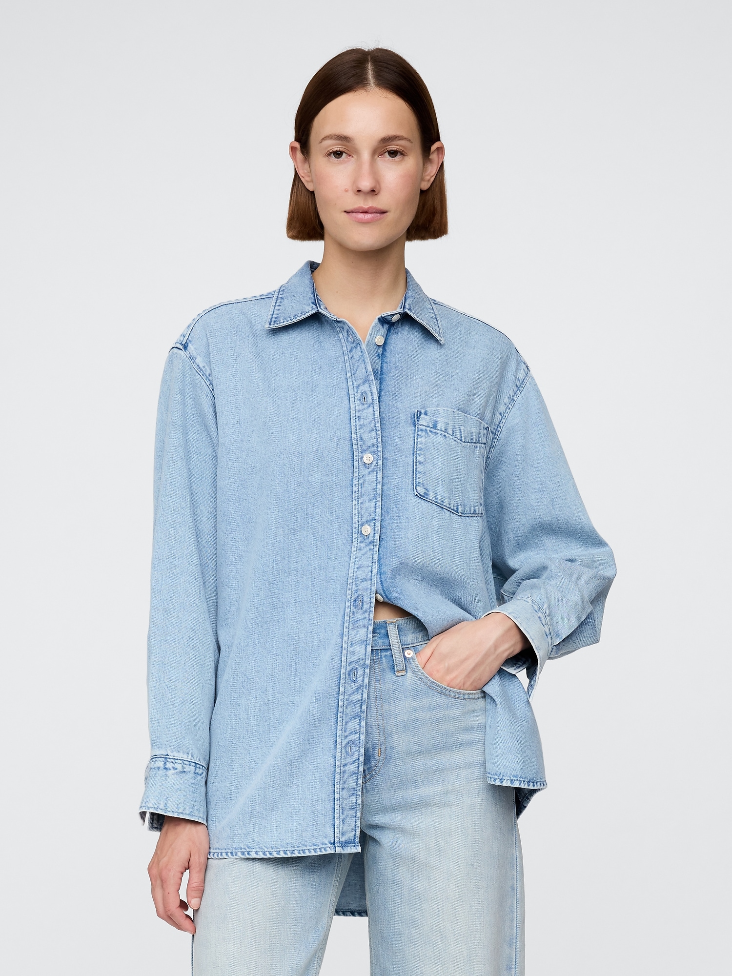 Gap Ultrasoft Denim Big Shirt