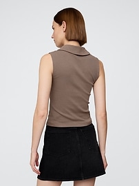 Modern Polo Crop Tank Top