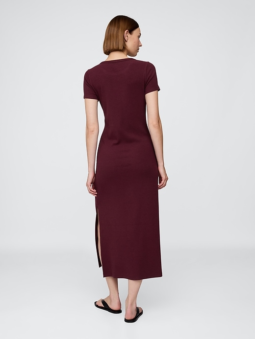 Image number 2 showing, Modern Rib Maxi T-Shirt Dress
