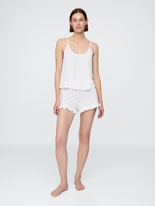 Image number 2 showing, Linen-Blend PJ Cami