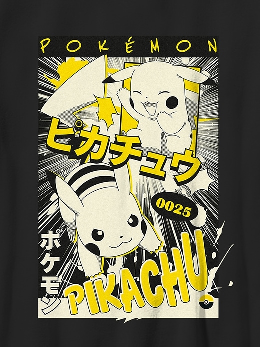 Image number 3 showing, Kids Pokemon Pikachu Manga Graphic T-Shirt