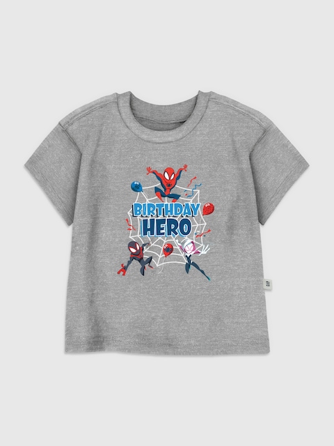 Toddler Spiderman Birthday Hero Graphic T-Shirt
