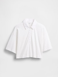 Organic Cotton VintageSoft Heavyweight Crop Polo Shirt