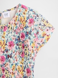 Kids Smocked Floral Dress