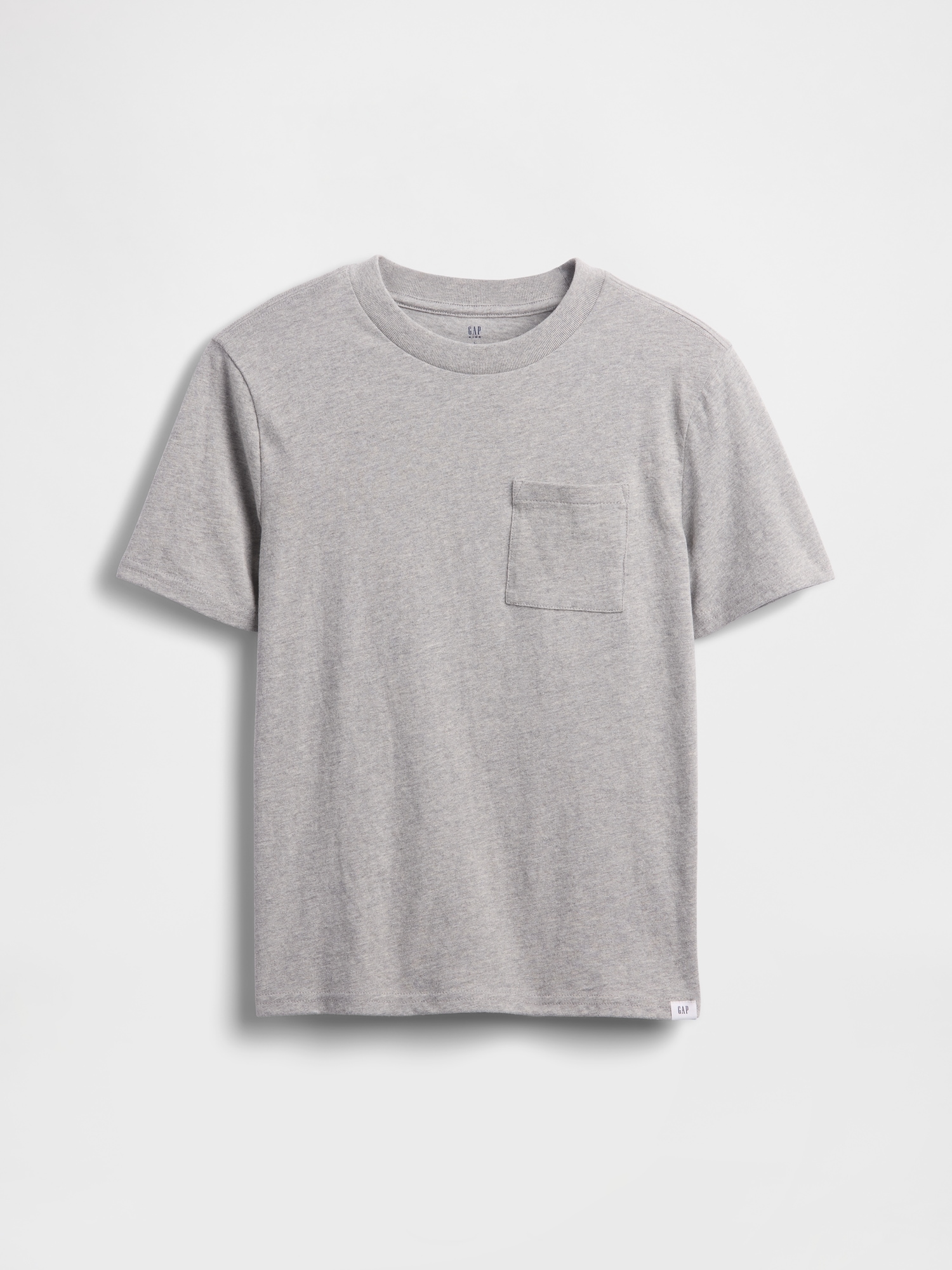 Kids Pocket T-Shirt - Gray Heather