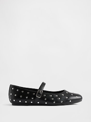 Kids Studded Mary Jane Flats