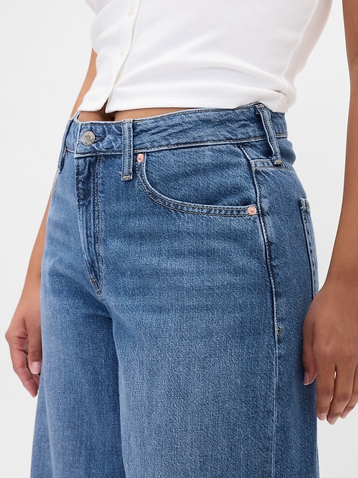 Image number 8 showing, Curvy Mid Rise UltraSoft Baggy Jeans