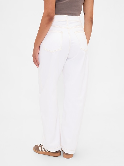 Image number 4 showing, Curvy High Rise Barrel Jeans