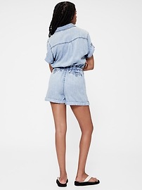 GapStudio Draped Denim Romper