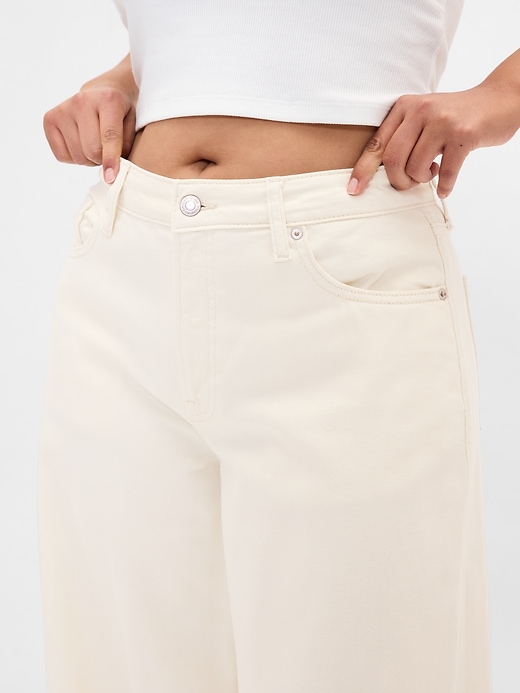 Image number 8 showing, Curvy Mid Rise UltraSoft Baggy Jeans
