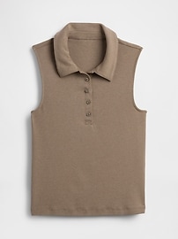 Modern Polo Crop Tank Top