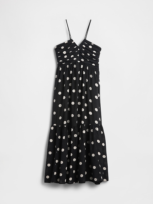 Image number 5 showing, Shirred Bodice Halter Maxi Dress