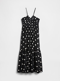 Shirred Bodice Halter Maxi Dress
