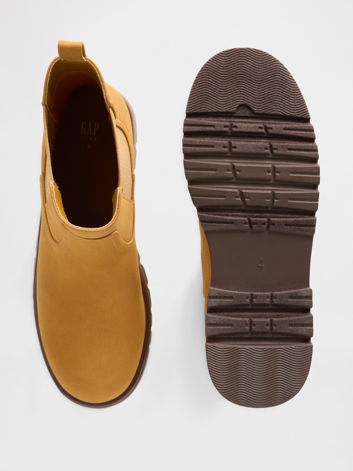 Kids Vegan Suede Chelsea Boots