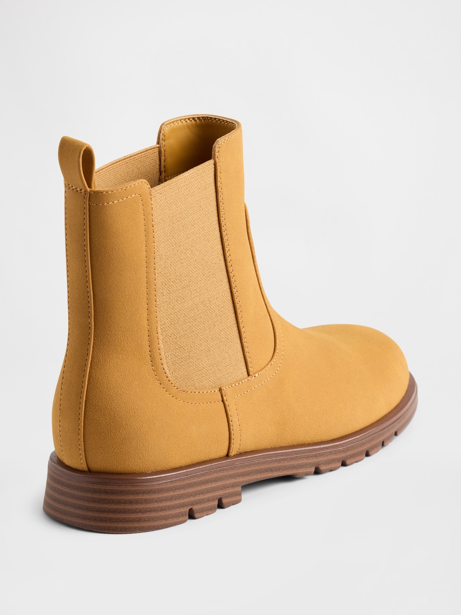 Kids Vegan Suede Chelsea Boots